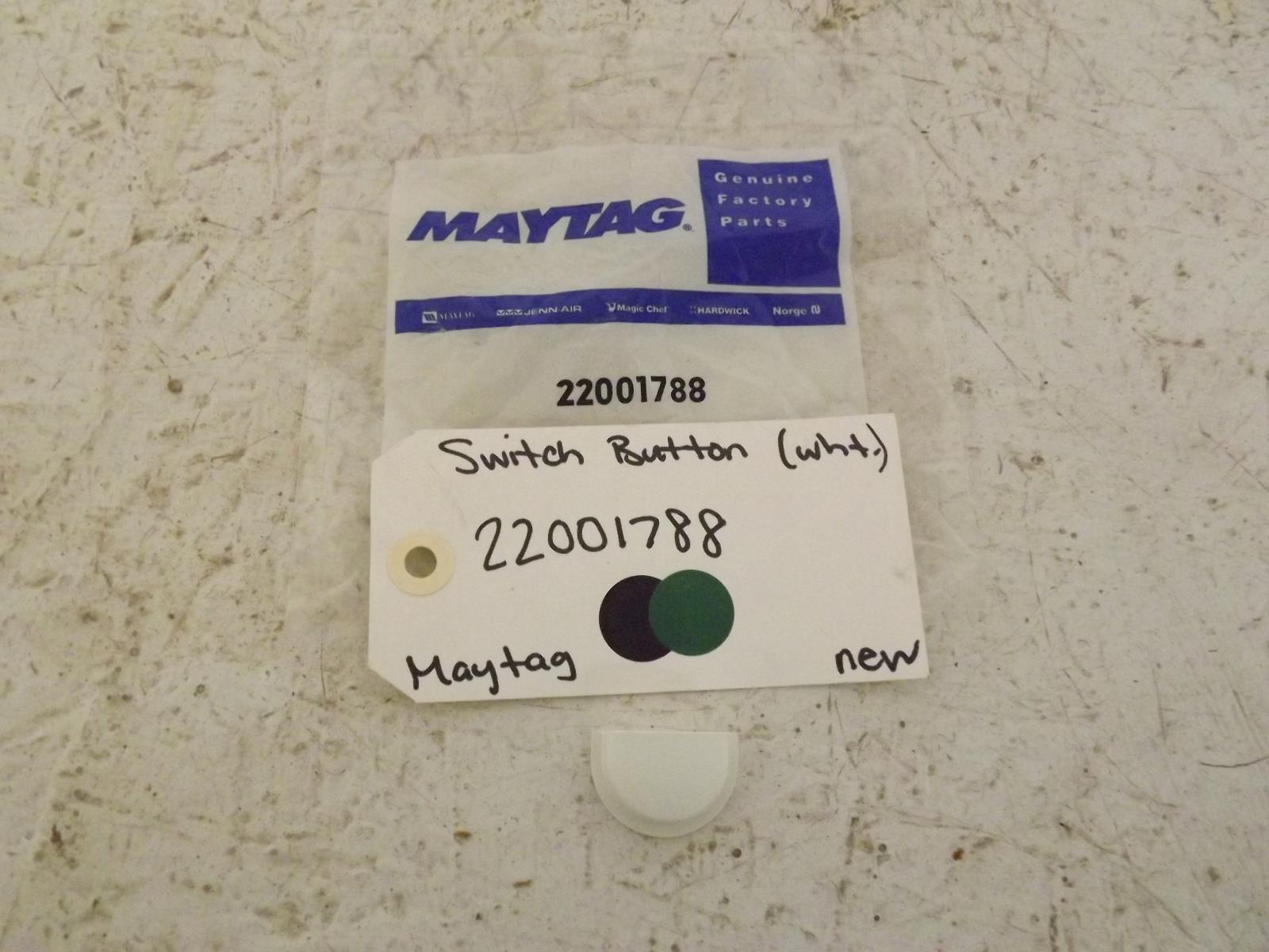 Maytag Washer/Dryer 22001788 Switch Button (white) New Maytag Washer/Dryer 22001788 Switch Button (white) New